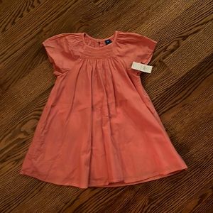Pink smocked dress